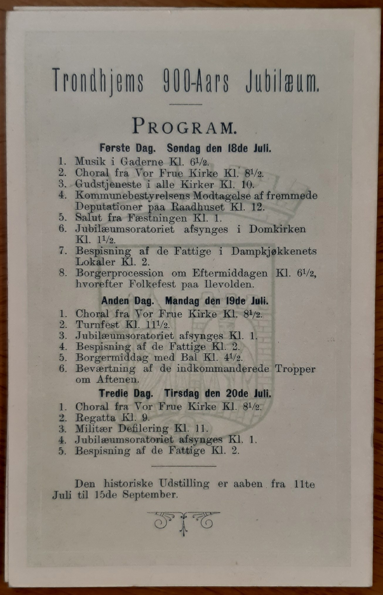  Trondhjems 900 årsjubileum i 1897